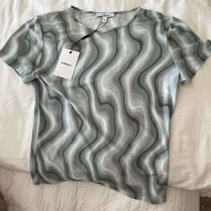 Miaou mesh short sleeved top